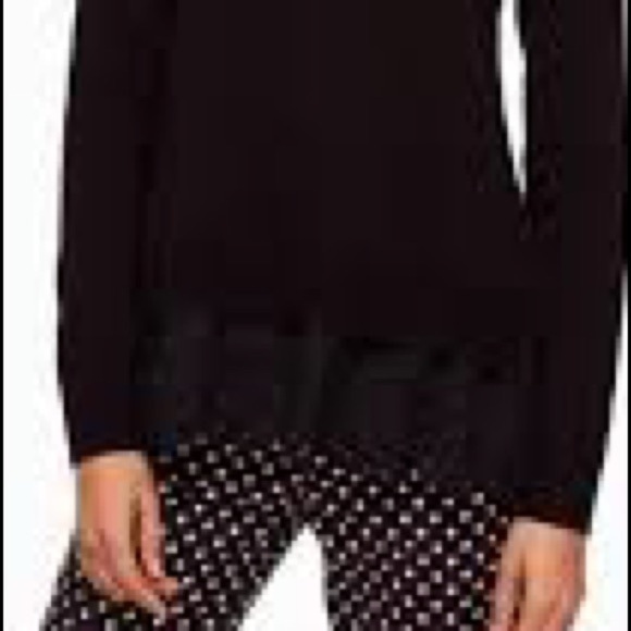 Broome Street Kate Spade Pearl Turtleneck Sweater With Lace Panel Hemline NWOT - Picture 3 of 10